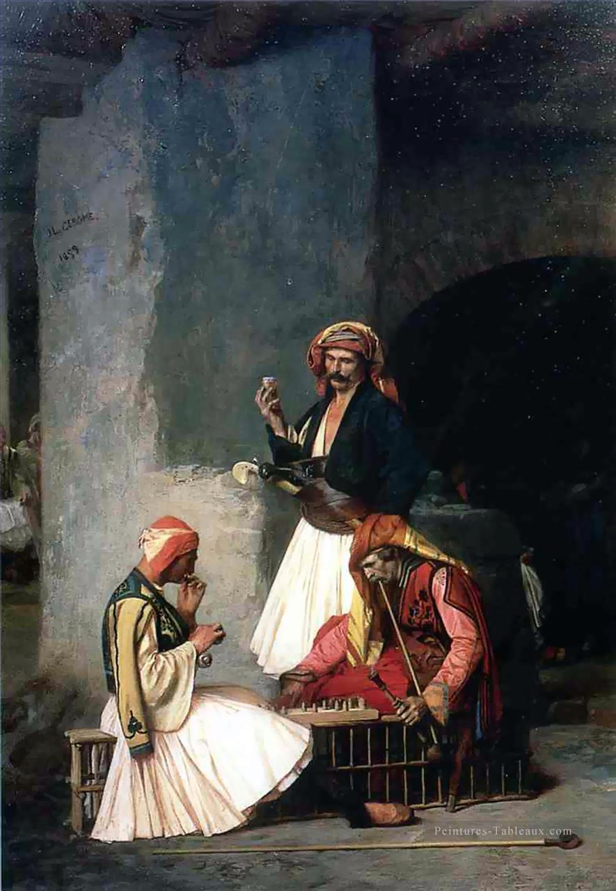 Les joueurs d’échecs Grec Arabe orientalisme Jean Léon Gérôme Peintures à l'huile
